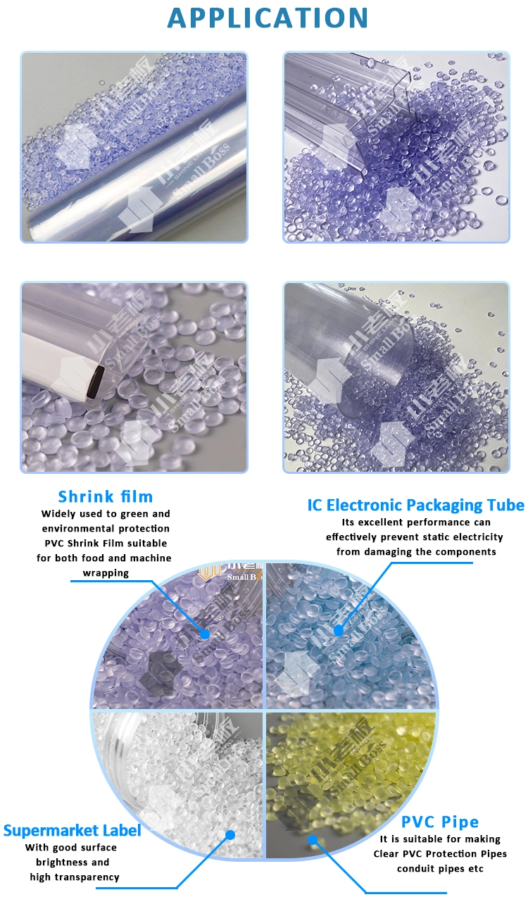 Polyvinyl Chloride Rigid Compounds Granules for Printed PVC Heat Shrink Film