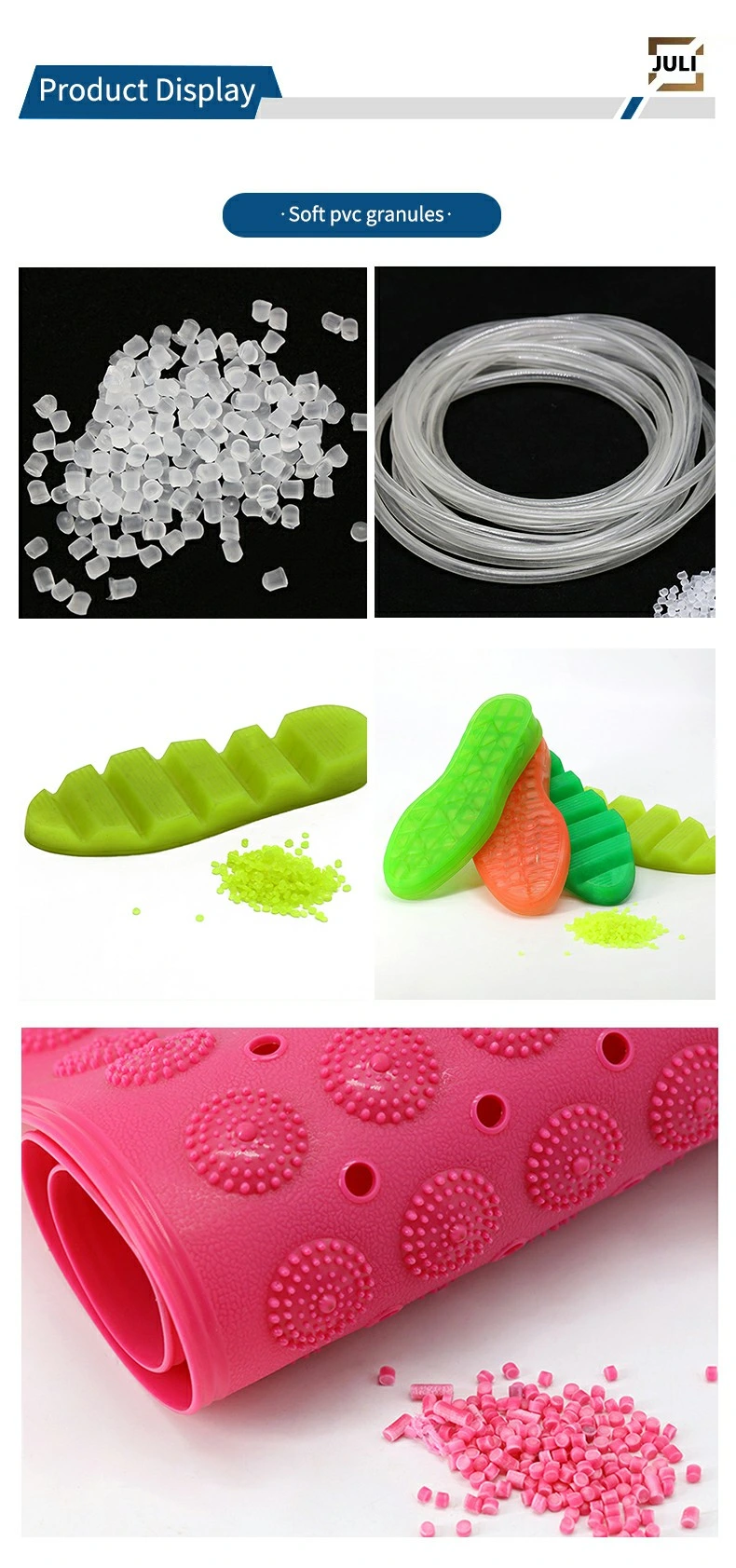 High-Quality Transparent PVC Granules for Pipes for Cable Wire for Shoe Sole