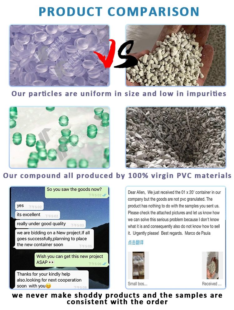 Eco-Friendly Rigid Hard Transparent Compound Granules for Printed PVC Cast Shrink Film